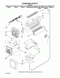 ICEMAKER PARTS Diagram and Parts List for GS6NHAXVA02  Whirlpool Refrigerator