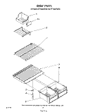 SHELF Diagram and Parts List for ET18JMYSF02  Whirlpool Refrigerator