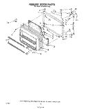 FREEZER DOOR , MISCELLANEOUS Diagram and Parts List for ET22DMXTF00  Whirlpool Refrigerator