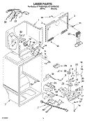 LINER PARTS Diagram and Parts List for ET1RHMXKQ03  Whirlpool Refrigerator