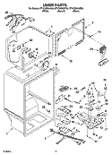 LINER PARTS Diagram and Parts List for ET1CHMXKB04  Whirlpool Refrigerator