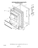 REFRIGERATOR DOOR , LIT/OPTIONAL Diagram and Parts List for ET18SKRWN00  Whirlpool Refrigerator