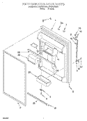 REFRIGERATOR DOOR Diagram and Parts List for ET19PKXEW01  Whirlpool Refrigerator
