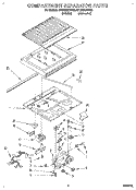 COMPARTMENT SEPARATOR Diagram and Parts List for ET18GKXBW00  Whirlpool Refrigerator