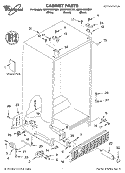 CABINET, LITERATURE Diagram and Parts List for GD2SHGXKB01  Whirlpool Refrigerator