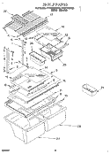 SHELF, LIT/OPTIONAL Diagram and Parts List for ET20TKXDW03  Whirlpool Refrigerator