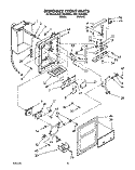 DISPENSER FRONT Diagram and Parts List for ED27DQXAW03  Whirlpool Refrigerator