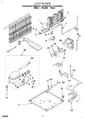 UNIT Diagram and Parts List for ET18NKXDG01  Whirlpool Refrigerator