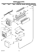 ICEMAKER PARTS, OPTIONAL PARTS (NOT INCLUDED) Diagram and Parts List for GD5NVAXST03  Whirlpool Refrigerator