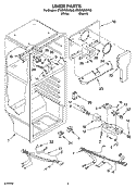 LINER PARTS Diagram and Parts List for ET8BPMXKQ02  Whirlpool Refrigerator