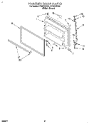 FREEZER DOOR Diagram and Parts List for ET18ZKXDW01  Whirlpool Refrigerator
