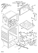 LINER Diagram and Parts List for ET22RKXGN01  Whirlpool Refrigerator