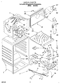 LINER Diagram and Parts List for ET18NMXDN06  Whirlpool Refrigerator