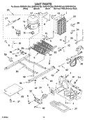 UNIT Diagram and Parts List for GS2SHGXLS00  Whirlpool Refrigerator
