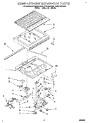 COMPARTMENT SEPARATOR Diagram and Parts List for ET22DMXDW00  Whirlpool Refrigerator
