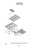 SHELF Diagram and Parts List for ET18SCXRWR0  Whirlpool Refrigerator