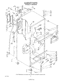 CABINET Diagram and Parts List for ET18AKXSW05  Whirlpool Refrigerator