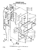 CABINET Diagram and Parts List for ET18JMYSF01  Whirlpool Refrigerator