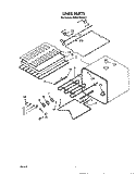 LINER Diagram and Parts List for KEBS276SBL3  KitchenAid Wall Oven