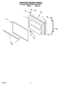 FREEZER DOOR Diagram and Parts List for ET2AHTXLT00  Whirlpool Refrigerator