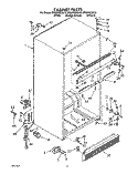 CABINET Diagram and Parts List for ET20PKXZW10  Whirlpool Refrigerator