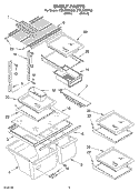 SHELF, OPTIONAL Diagram and Parts List for ET8LFKXKQ02  Whirlpool Refrigerator