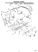 CONTROL Diagram and Parts List for GS5SHGXLS00  Whirlpool Refrigerator