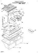 SHELF, LIT/OPTIONAL Diagram and Parts List for ET20TKXDW02  Whirlpool Refrigerator
