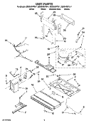 UNIT PARTS Diagram and Parts List for GB2SHDXTQ11  Whirlpool Refrigerator
