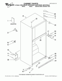 CABINET PARTS Diagram and Parts List for G9RXXFMWS00  Whirlpool Refrigerator