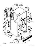 CABINET Diagram and Parts List for ET18DKXXG00  Whirlpool Refrigerator