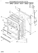 REFRIGERATOR DOOR, LIT/OPTIONAL Diagram and Parts List for ET18NKYAN02  Whirlpool Refrigerator