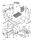 UNIT Diagram and Parts List for ED27DQXXN01  Whirlpool Refrigerator