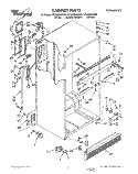 CABINET Diagram and Parts List for ET20ZKXXW00  Whirlpool Refrigerator