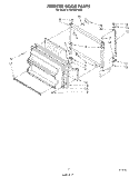 FREEZER DOOR Diagram and Parts List for ET18HMXTW00  Whirlpool Refrigerator