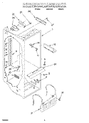 REFRIGERATOR LINER Diagram and Parts List for GD27DQXFB01  Whirlpool Refrigerator