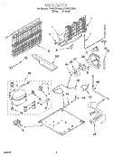 UNIT Diagram and Parts List for ET19PKXEW01  Whirlpool Refrigerator