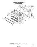 FREEZER DOOR Diagram and Parts List for ET20GKXTN00  Whirlpool Refrigerator