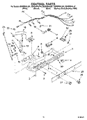 CONTROL PARTS Diagram and Parts List for GS5SHGXLT01  Whirlpool Refrigerator
