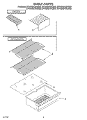 SHELF Diagram and Parts List for ET4WSKYKT00  Whirlpool Refrigerator
