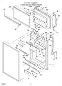 DOOR Diagram and Parts List for ET21GMXHW02  Whirlpool Refrigerator