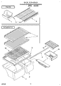 SHELF, LIT/OPTIONAL Diagram and Parts List for ET18NMXDN06  Whirlpool Refrigerator