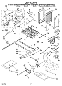 UNIT PARTS Diagram and Parts List for GD5SHAXNL03  Whirlpool Refrigerator