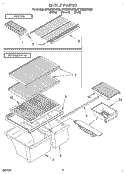 SHELF, LIT/OPTIONAL Diagram and Parts List for ET18NKXDG06  Whirlpool Refrigerator