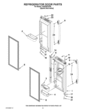 REFRIGERATOR DOOR PARTS Diagram and Parts List for GI6SARXXF05  Whirlpool Refrigerator