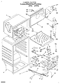 LINER Diagram and Parts List for ET18HPXDW00  Whirlpool Refrigerator
