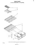 SHELF Diagram and Parts List for ET18JKXMWR9  Whirlpool Refrigerator