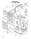 LINER Diagram and Parts List for ET18GKXDW00  Whirlpool Refrigerator