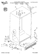CABINET Diagram and Parts List for GD27DQXFB01  Whirlpool Refrigerator