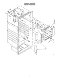 LINER Diagram and Parts List for ET18SKRSW02  Whirlpool Refrigerator